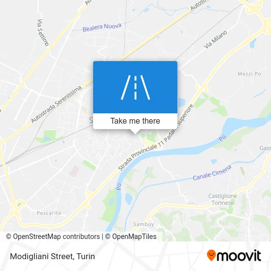 Modigliani Street map