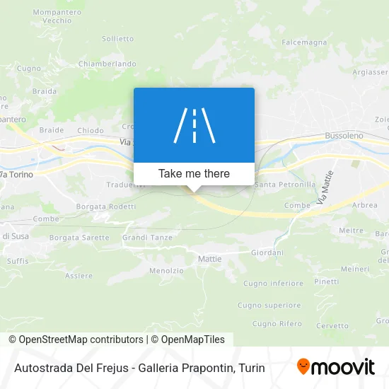 Autostrada Del Frejus - Galleria Prapontin map