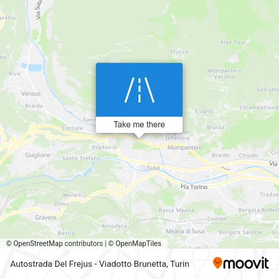 Autostrada Del Frejus - Viadotto Brunetta map