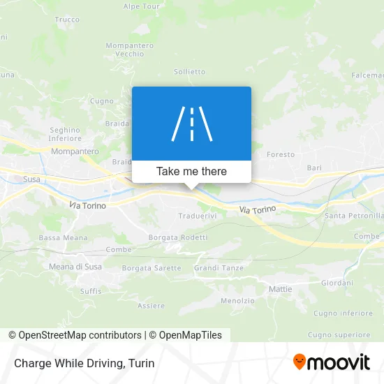 Charge While Driving map