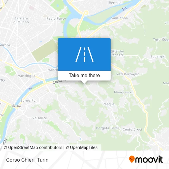 Corso Chieri map
