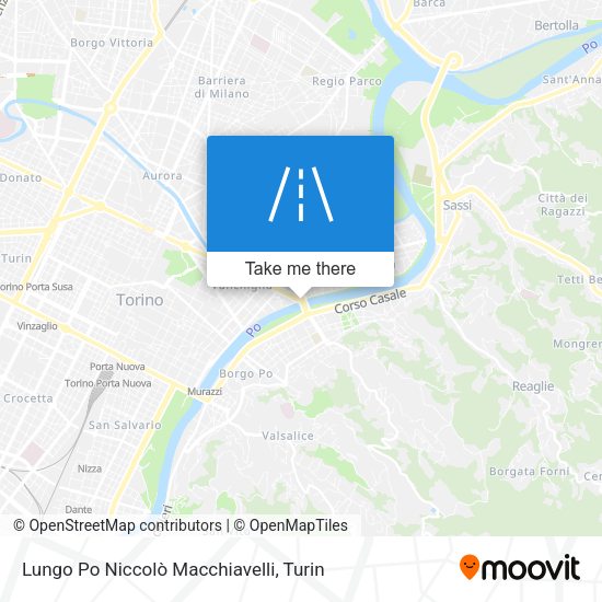 Lungo Po Niccolò Macchiavelli map