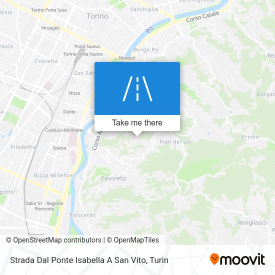 Strada Dal Ponte Isabella A San Vito map