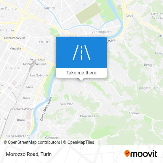 Morozzo Road map