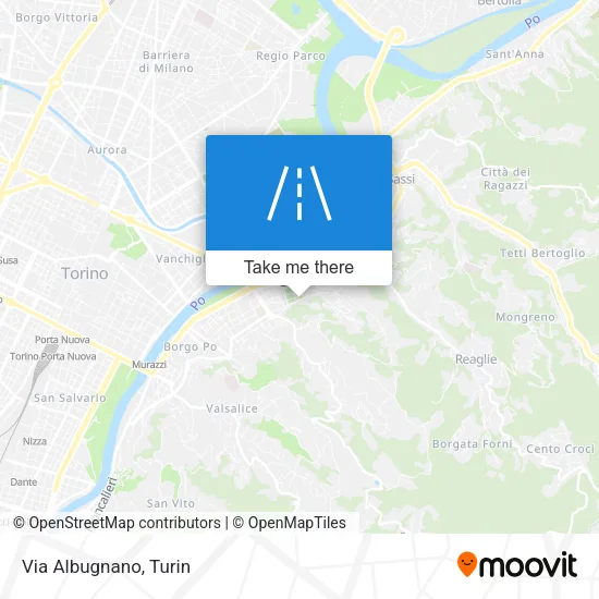 Via Albugnano map