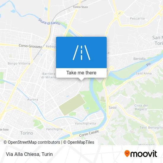 Via Alla Chiesa map