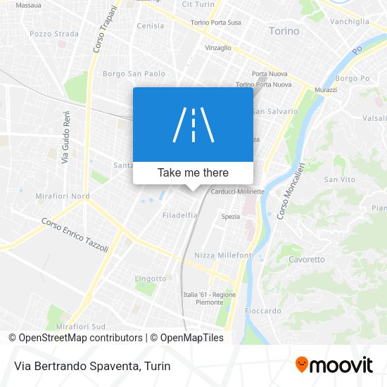 Via Bertrando Spaventa map