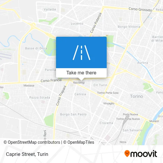 Caprie Street map