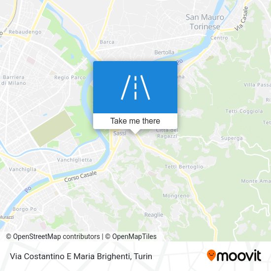 Via Costantino E Maria Brighenti map