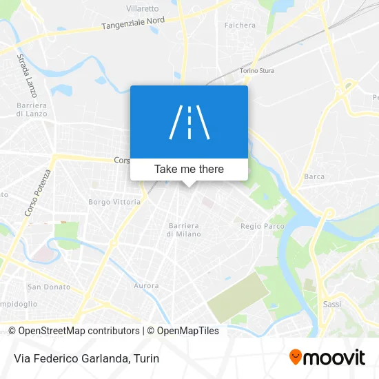 Via Federico Garlanda map