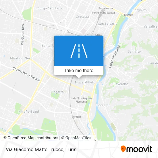Via Giacomo Mattè Trucco map