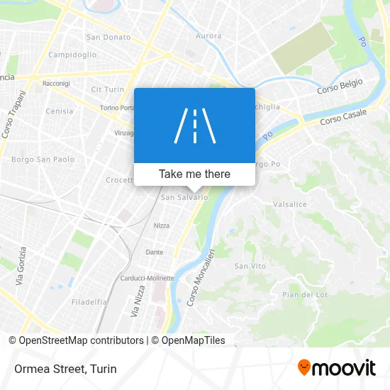 Ormea Street map