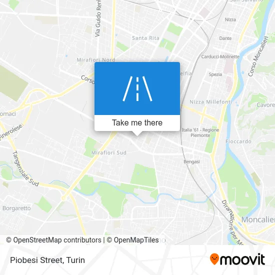 Piobesi Street map