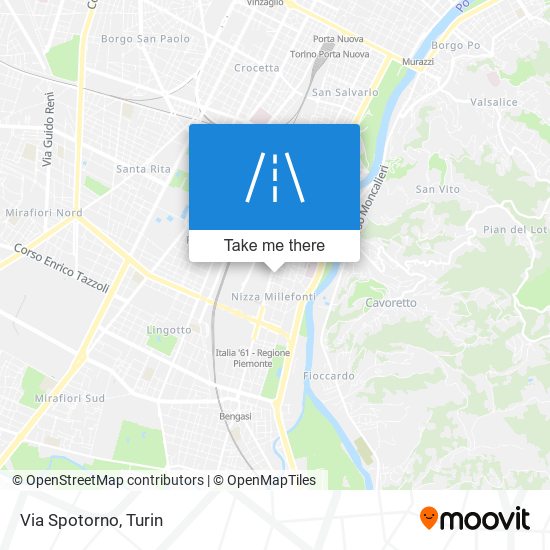 Via Spotorno map