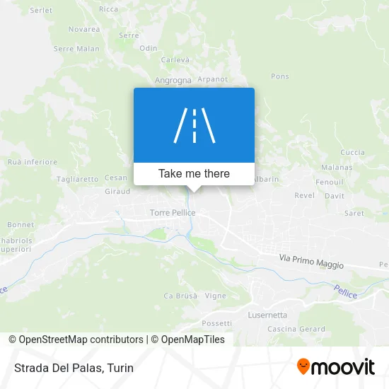 Strada Del Palas map