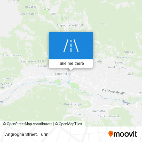 Angrogna Street map