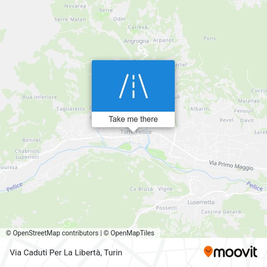 Via Caduti Per La Libertà map