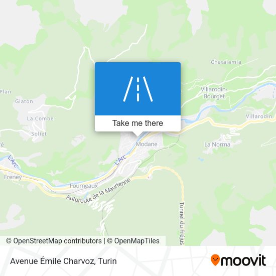 Avenue Émile Charvoz map