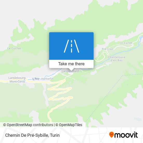 Chemin De Pré-Sybille map