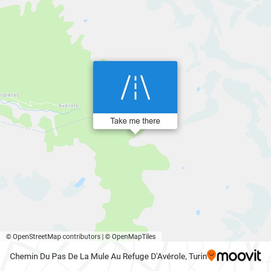 Chemin Du Pas De La Mule Au Refuge D'Avérole map