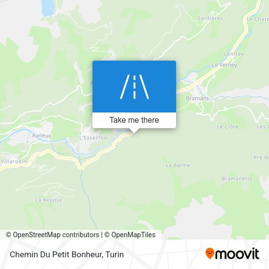Chemin Du Petit Bonheur map