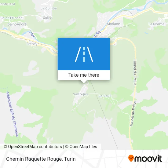 Chemin Raquette Rouge map