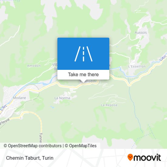 Chemin Taburt map