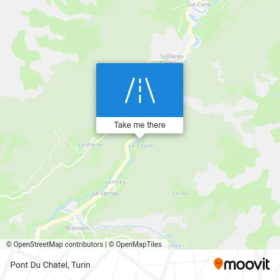 Chatel Bridge map