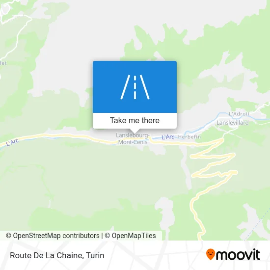 Route De La Chaine map