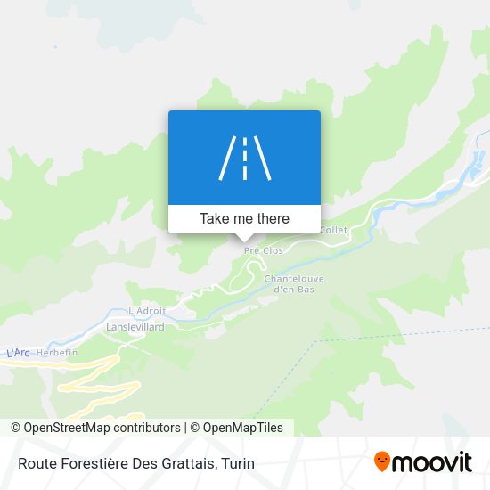 Route Forestière Des Grattais map