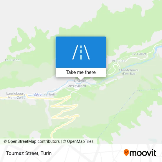 Tournaz Street map