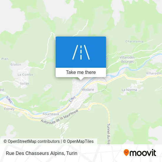 Alpine Hunters Street map