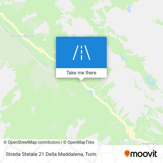 Strada Statale 21 Della Maddalena map