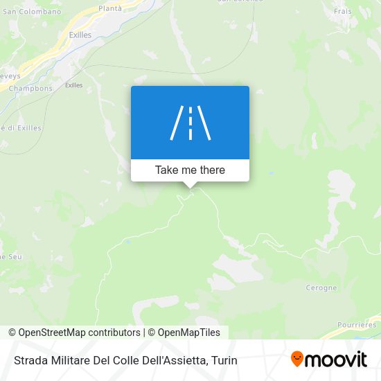 Strada Militare Del Colle Dell'Assietta map