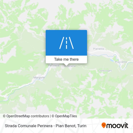 Strada Comunale Perinera - Pian Benot map