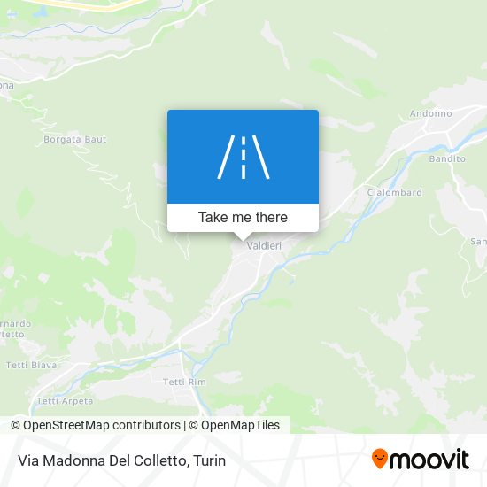 Via Madonna Del Colletto map