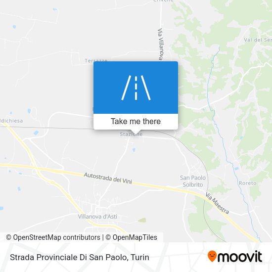 Strada Provinciale Di San Paolo map