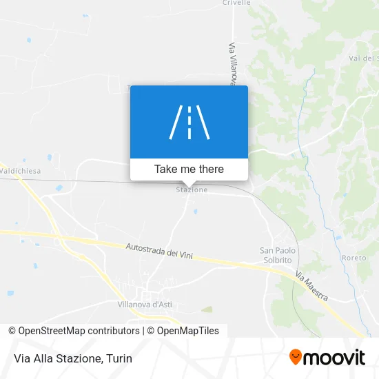 Via Alla Stazione map