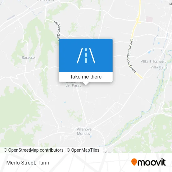 Merlo Street map