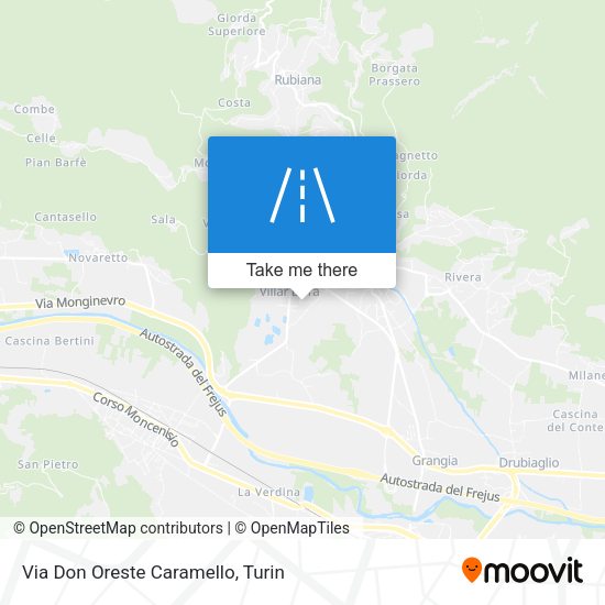 Via Don Oreste Caramello map