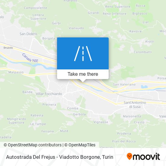 Autostrada Del Frejus - Viadotto Borgone map