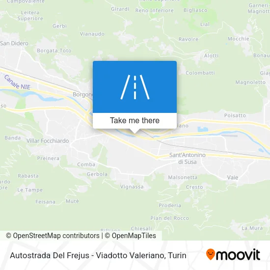Autostrada Del Frejus - Viadotto Valeriano map