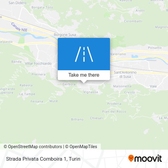 Strada Privata Comboira 1 map