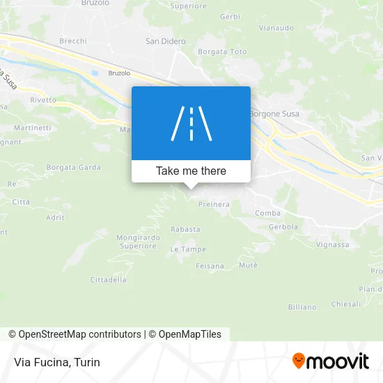 Via Fucina map