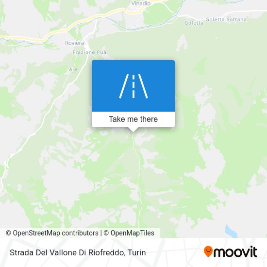 Strada Del Vallone Di Riofreddo map