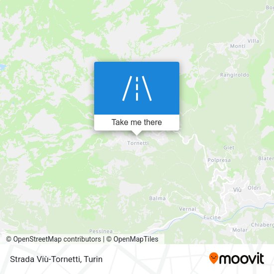 Strada Viù-Tornetti map
