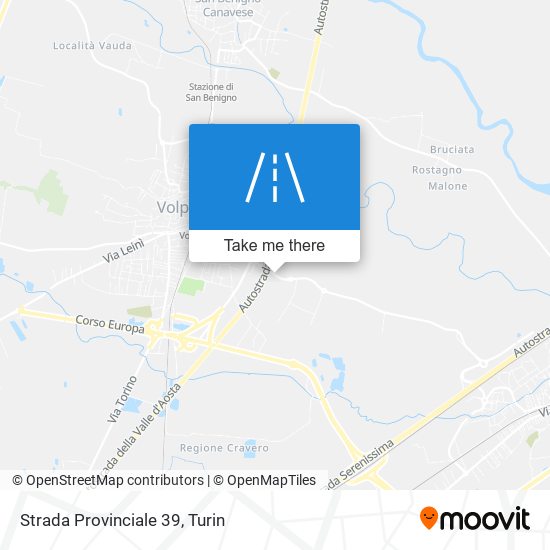 Strada Provinciale 39 map