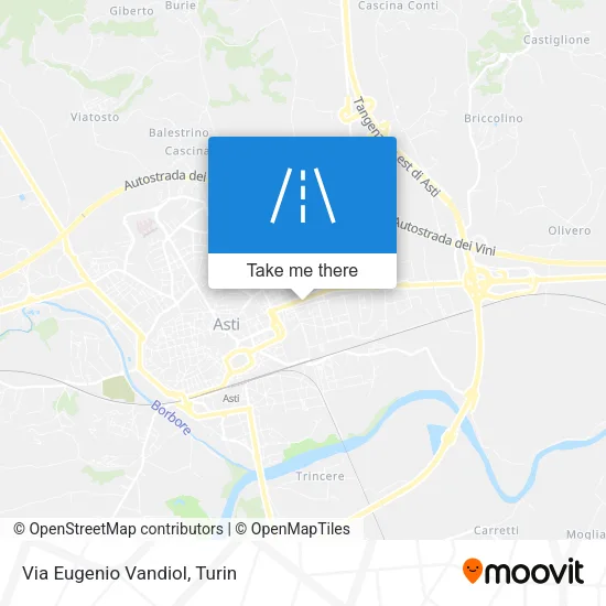 Via Eugenio Vandiol map