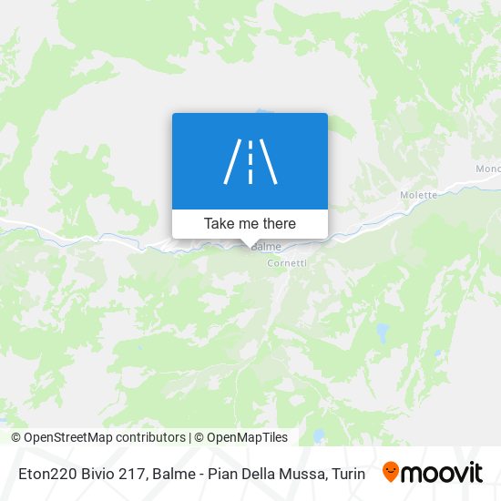 Eton220 Bivio 217, Balme - Pian Della Mussa map