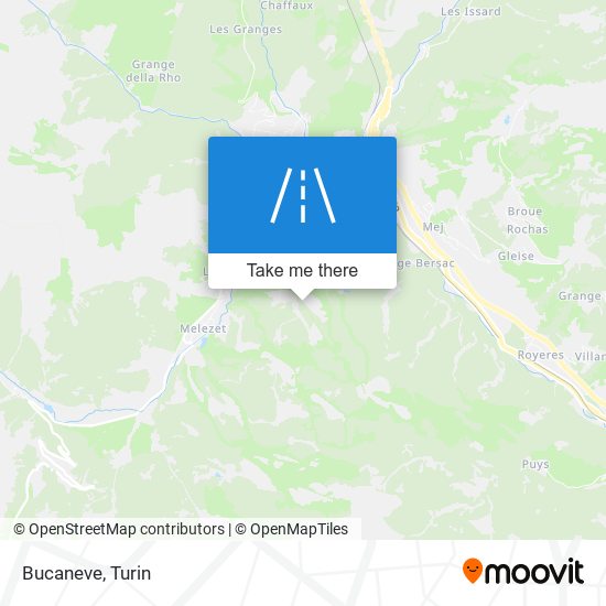 Bucaneve map